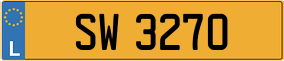 Trailer License Plate